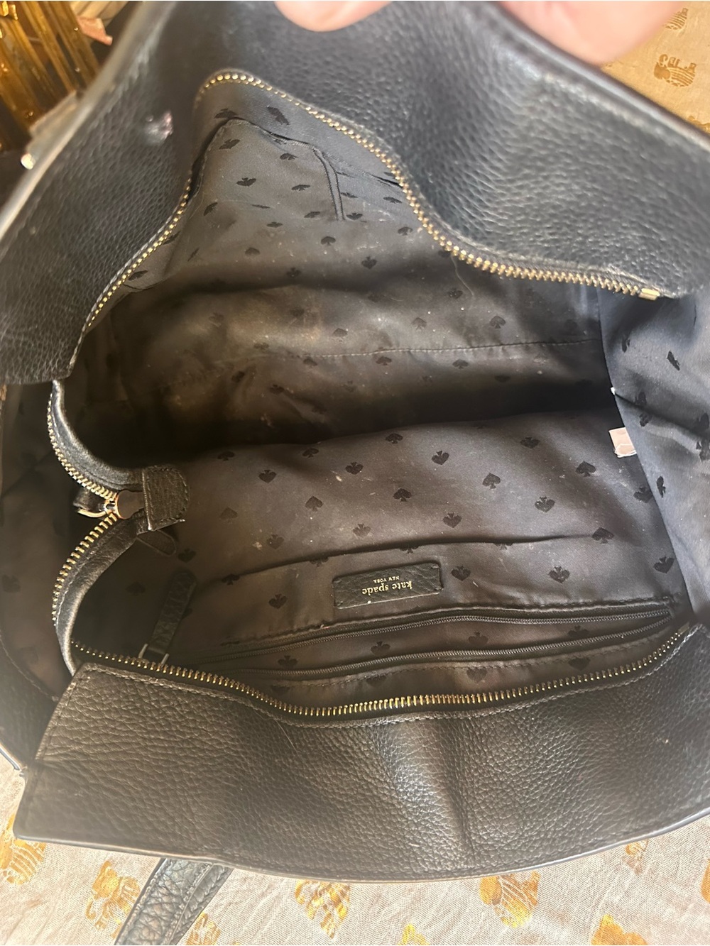 Kate Spade - New York Black Leather Tote Bag - Picture 5 of 5